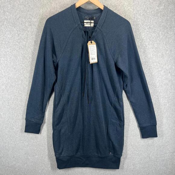 Prana Dresses & Skirts - NWT prAna Cozy Up Terry Dress Size S Nautical Heather